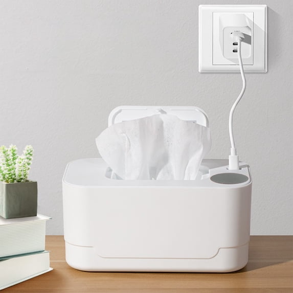 Portable Wipes Warmer with USB Charging, Large Capacity Wet Wipe Heater, Constant Temperature for Baby, Car, Home, Compact and Lightweight for On-the-Go Use