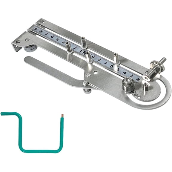Portable Wire Bender, Stainless Steel Universal Electrical Wire Bending Jig Support Maximum 16.4mm Cable, for Electrical Control Panel Wire Connection, Breadboard Jumper Wires Bending