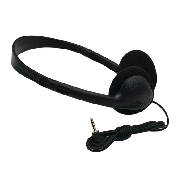 Portable Wire Earbud with 90 Rotatable Ear Cups 1.2M PVC Cable Soft Sponge Cushions Ergonomic Over Ear for PC Gaming