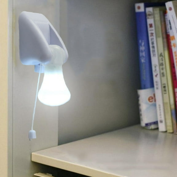 Portable Wire LED Bulb Cabinet Lamp Night Light Battery Operated Self Adhesive Wall Mount Light