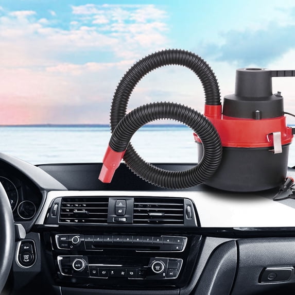 Portable Wired Car Vacuum Cleaner, 90W High Power, Wet Dry Use, Multi-Filtration System, 2M Extension Cord, Compact Lightweight with Multi Nozzles for Car Interior Cleaning and Home Use
