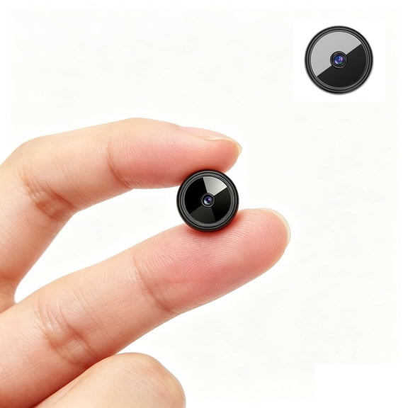 Portable Wireless 4K Tiny Hidden WiFi Nanny Cam Invisible Night Vision Multi-Device Remote View Motion Trigger Recording Compact Rechargeable Security Camera for Hotel Bedroom Pet