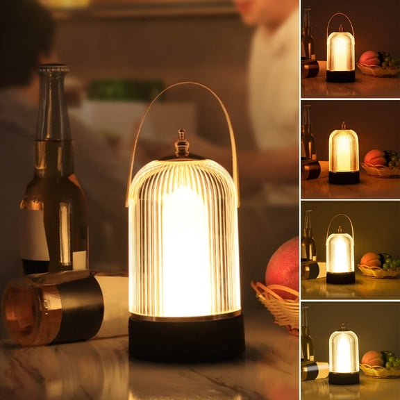 Portable Wireless Birdcage Table Lamp | Dimmable Touch Control Night Light | Rechargeable Battery | Warm & White Light Modes | Decorative Atmosphere Lamp for Home & Parties