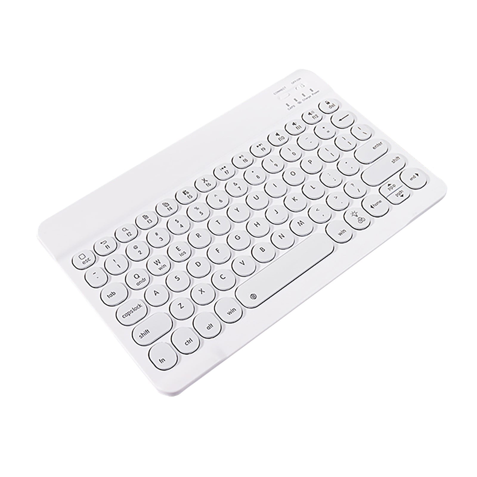 Portable Wireless Bluetooth Keyboard, 7-Color Backlit Rechargeable Keyboard for iPad Android Tablet PC Laptop