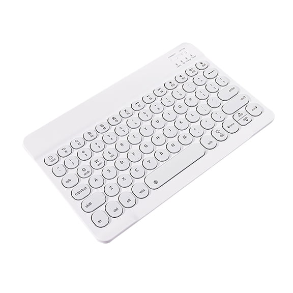Portable Wireless Bluetooth Keyboard, 7-Color Backlit Rechargeable Keyboard for iPad Android Tablet PC Laptop
