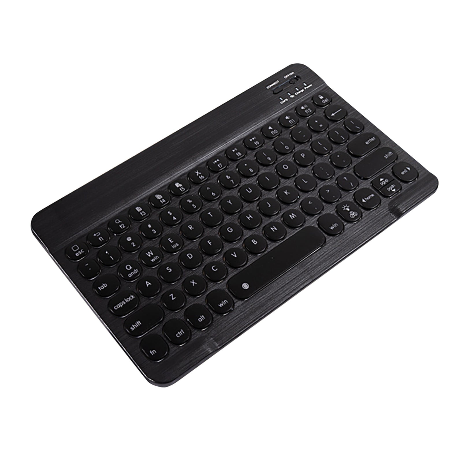 Portable Wireless Bluetooth Keyboard, 7-Color Backlit Rechargeable Keyboard for iPad Android Tablet PC Laptop