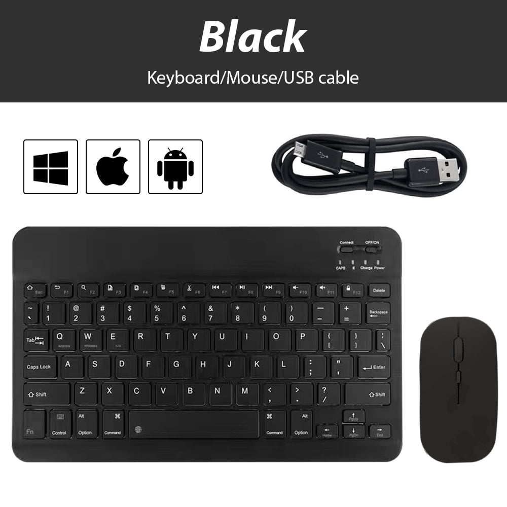 Portable Wireless Bluetooth Keyboard For Android IOS Windows Ipad Tablet Keyboard And Mouse Tablet Accessory Mini Keyboard