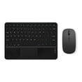 thumbnail image 1 of Portable Wireless Bluetooth Keyboard with Touchpad, Ultra-Thin Rechargeable Bluetooth Keyboard Mini with trackpad Round Key for iPad pro/iPad/iOS/Android (Black), 1 of 7