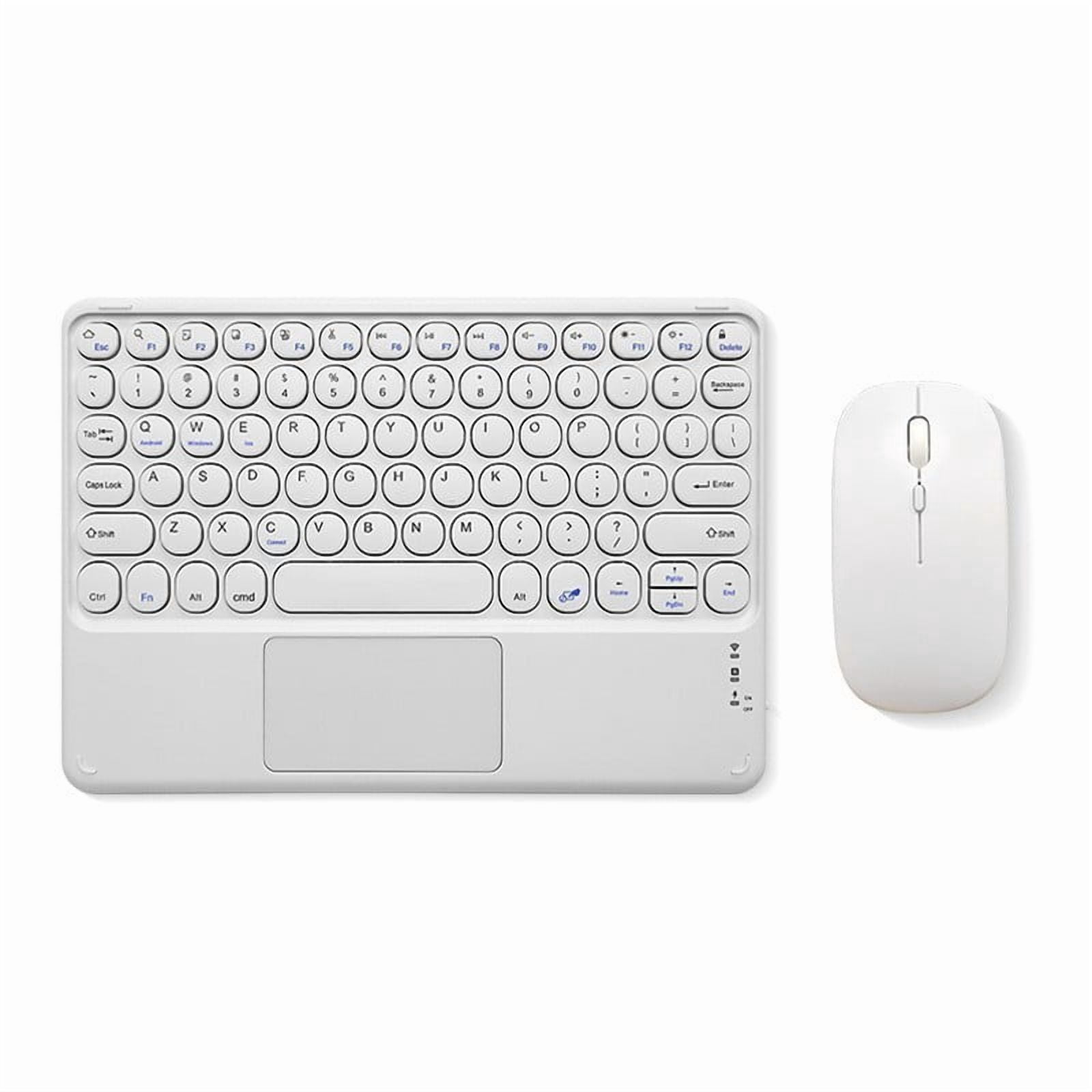 Portable Wireless Bluetooth Keyboard with Touchpad, Ultra-Thin ...