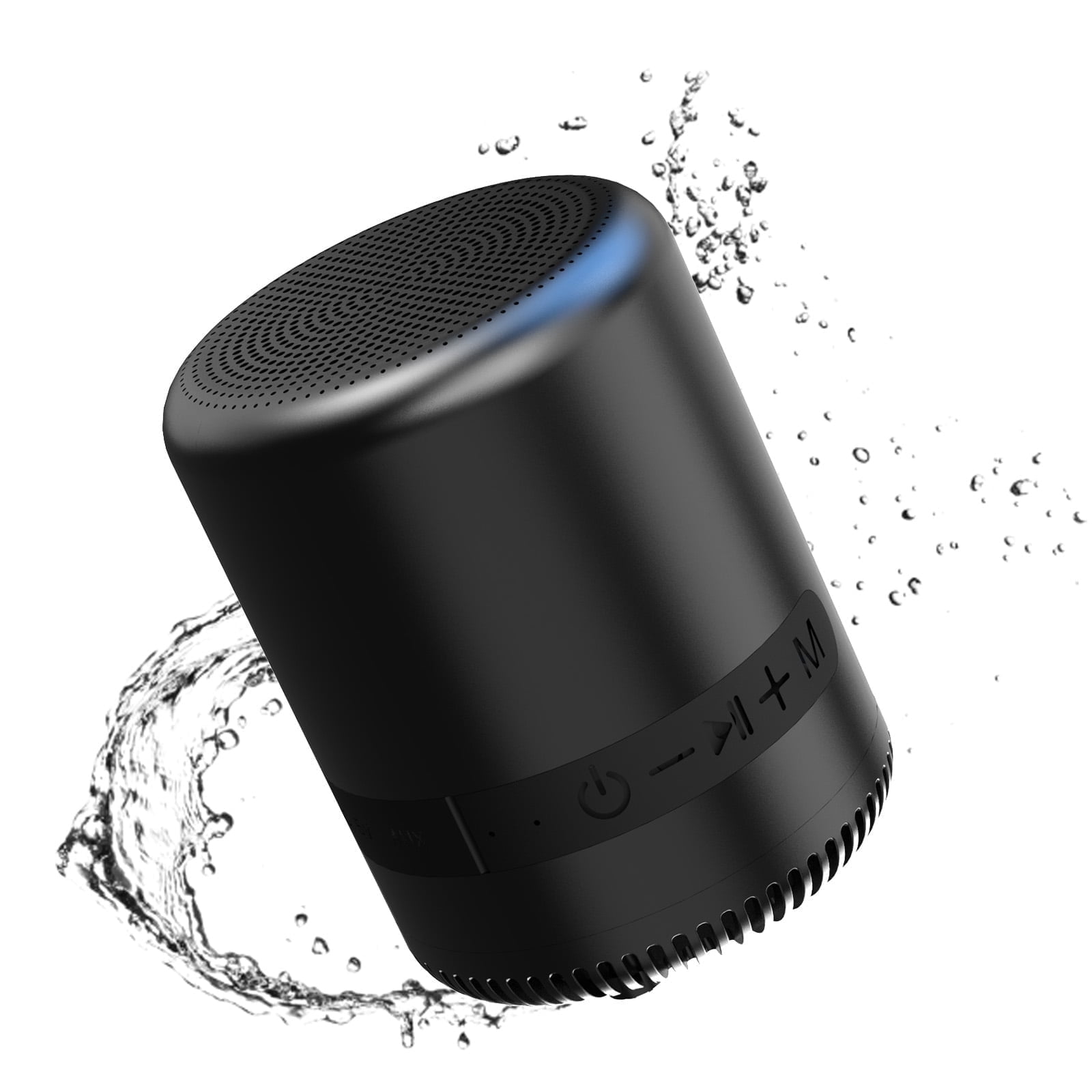 Jierben Bluetooth Speaker with Deep Bass, Waterproof Shower Speaker, Bluetooth 5.3 16W 5H Playtime, AUX-in/TF Card, Colorful RGB Lighting