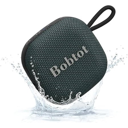 Portable Wireless Bluetooth Speaker - IPX7 Waterproof Show Speakers with 16H Playing Time, Loud Stereo Sound, Built-in Mic, TWS, Small Size with Carry Lanyard, DarkBlue