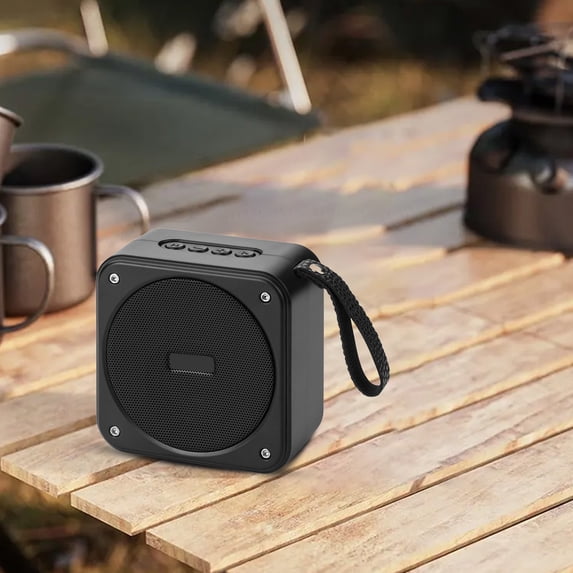 Portable Wireless Bluetooth Speaker with Powerful Bass, Clear Sound, Compact Design, Long Battery Life, Multi-Mode Playback, Ideal for Home, Outdoor, Car & Office Use Black