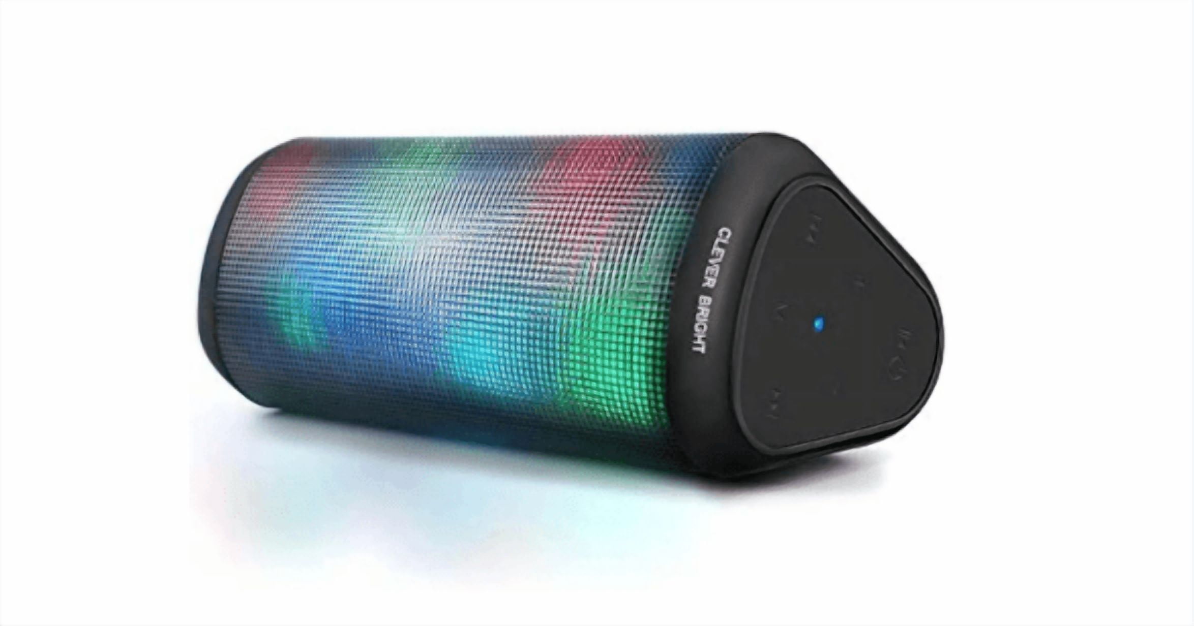 Portable Wireless Bluetooth Speakers 7 LED Lights Patterns Wireless Speaker V5.0 Hi-Fi Bass Powerful Sound Built-in Microphone, HandsFree, Audio-Auxiliary,Valentines Day Gifts