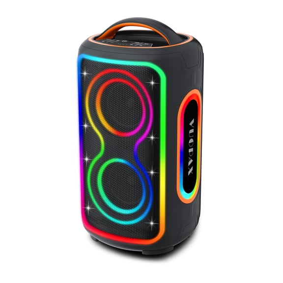 Portable Wireless Bluetooth speaker, 240W Peak, Boost Bass, BT5.4, 24H Playtime, Fast Charge, IP65 Waterproof, RGB Lights, TWS Pairing for Outdoor Parties, Beach, Camping, Backyard