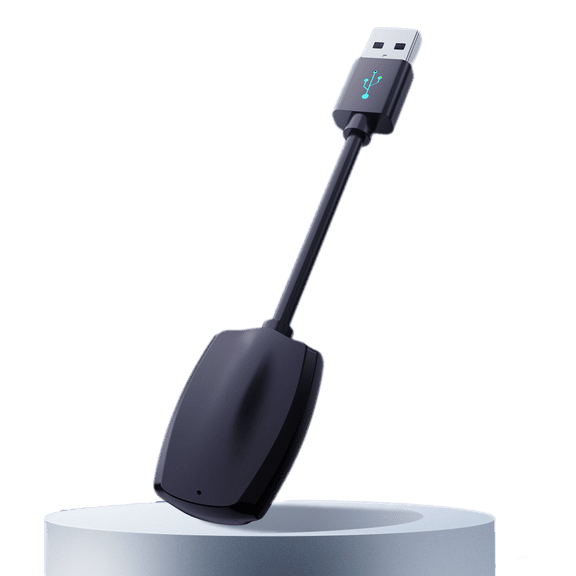 Portable Wireless CarPlay Adapter Wired CarPlay/wired Auto To Wireless, Plug and Play, Enjoy Video/music/navigation/phone Calls Wirelessly Suitable for IPhone IOS 10+, Android 10.0