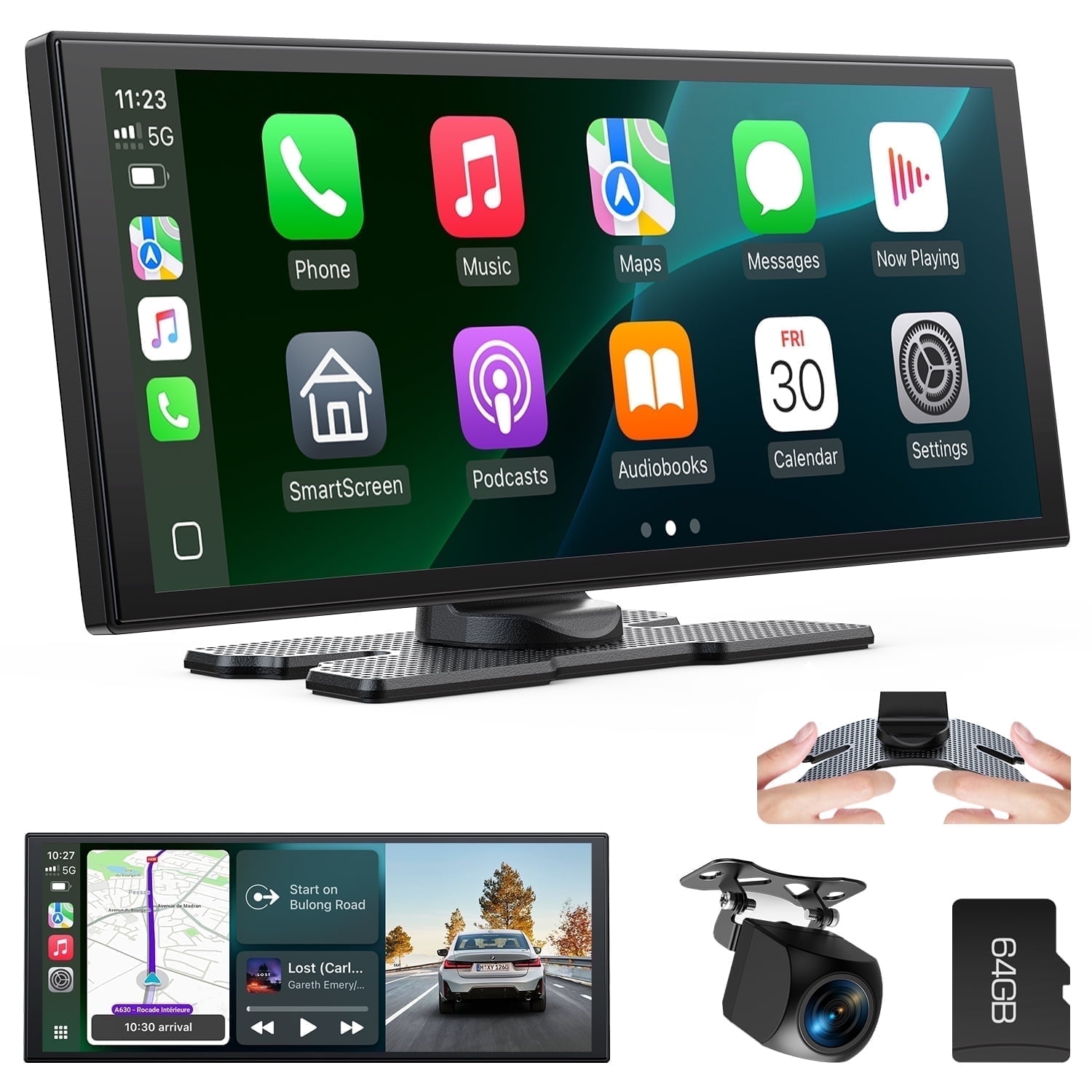 TOGUARD Portable Wireless CarPlay Screen for Kuwait Ubuy