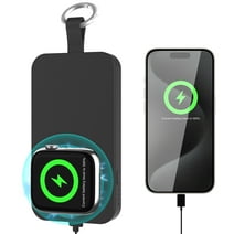Portable Wireless Charger,2500mAh Magnetic iWatch Charger Power Bank for Apple Watch Series 9/8/7/6/SE/5/4/3/2/1/UItra/UItra 2,Keychain Accessories Smart Watch Charger with Type-C Charging Cable