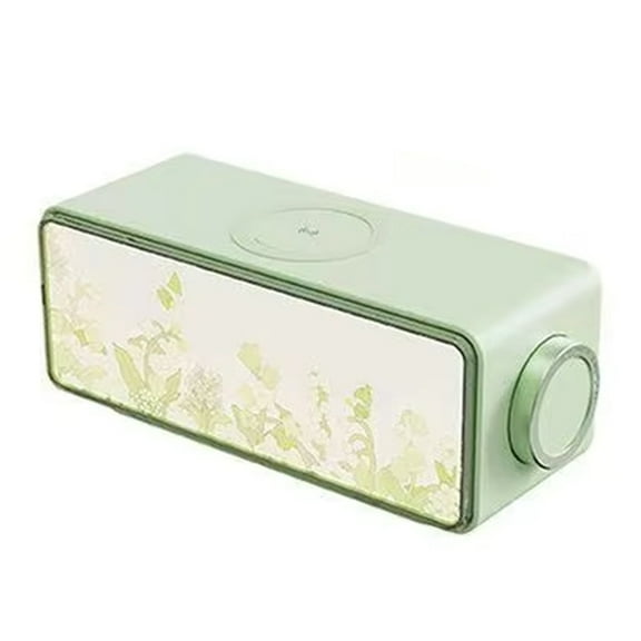 Portable Wireless Charger Bluetooth 5.3 Speaker with 4000K Adjustable Warm Light, USB Charging and White Noise Options,1 x Wireless Charger Bluetooth Speaker