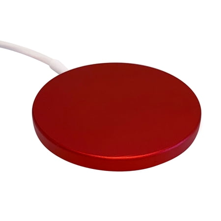 Portable Wireless Charging Pad with Magnetic Pad-Red
