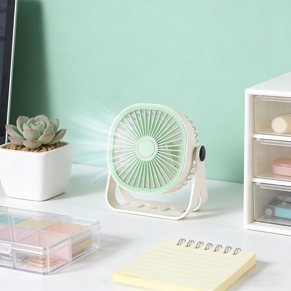 Portable Wireless Desk Fan, 3-Speed Rechargeable Wall-Mountable Small Table Fan for Home, Office, Desktop