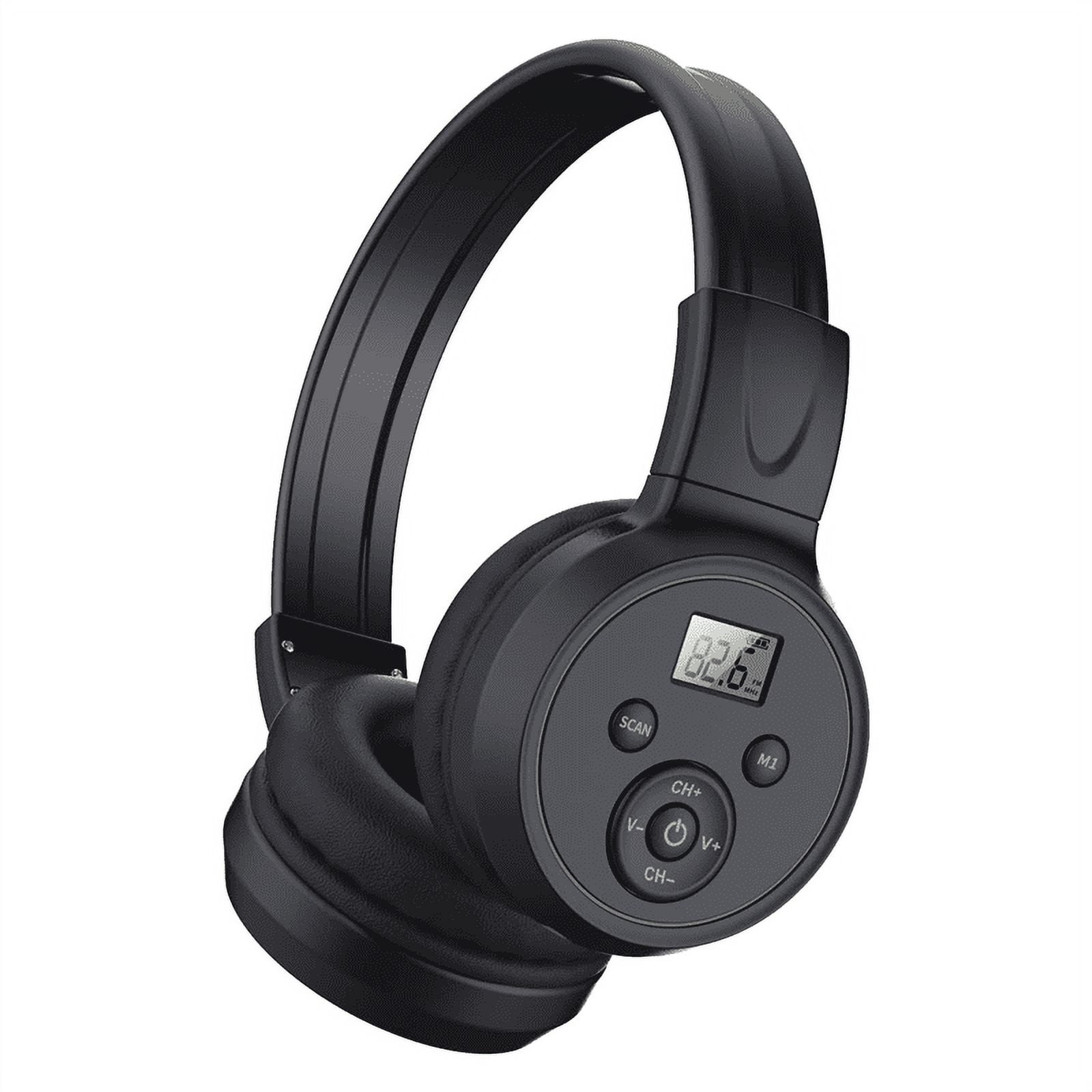 Portable Wireless FM Radio Headphones