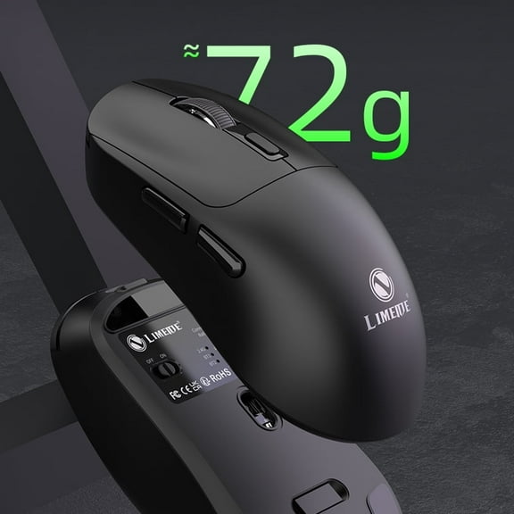 Portable Wireless Gaming Mouse Mini - Wireless And 2, 4G, Silent, Rechargeable Type-C, Right-handed Design, Notebook And Desktop Optical Technology - Black And White, Wireless Mouse