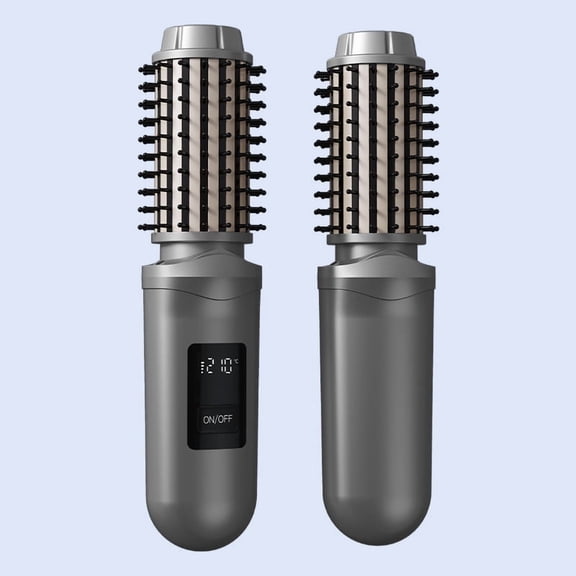 Portable Wireless Hair Straightening Comb - Dual-Use for Straightening and Curling, Negative Ion Technology, Hair-Friendly Design