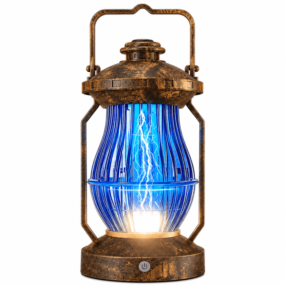 Portable Wireless Hanging Mosquito Zapper 3-in-1 Rechargeable Bug Trap With 4000mAh Battery, LED Light Sensor, Ideal For Outdoors, Camping, Garden Patio