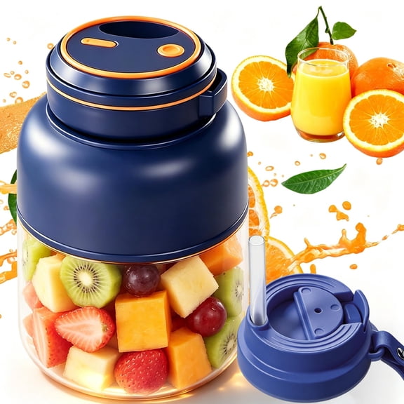 Portable Wireless Juicer Cup, 28/45 Oz USB-C Rechargeable Personal Blender with 38 Blades for Fruits and Vegetables
