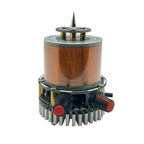 Portable Wireless Music Coil Lightning Speaker Electric Arc Generator Plasma Loudspeaker for Teaching and Demonstration