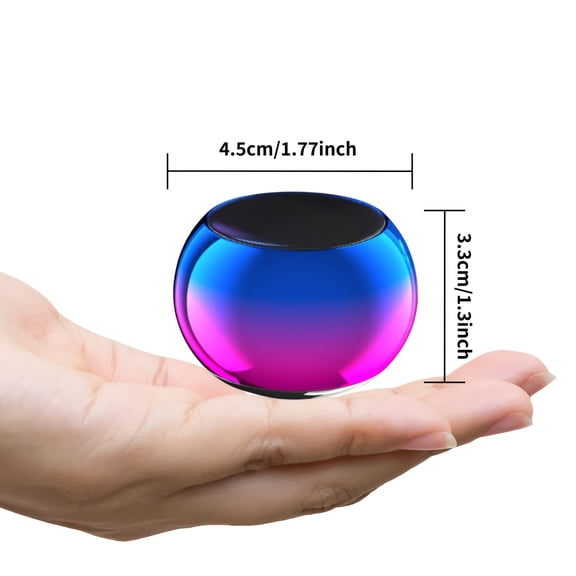 Portable Wireless Speaker, 5W HD Surround Sound with Bass, 500mAh Rechargeable Battery, Bluetooth 5.0, Button Control & Type-C Charging, Ideal for Desktop Use and Gifting