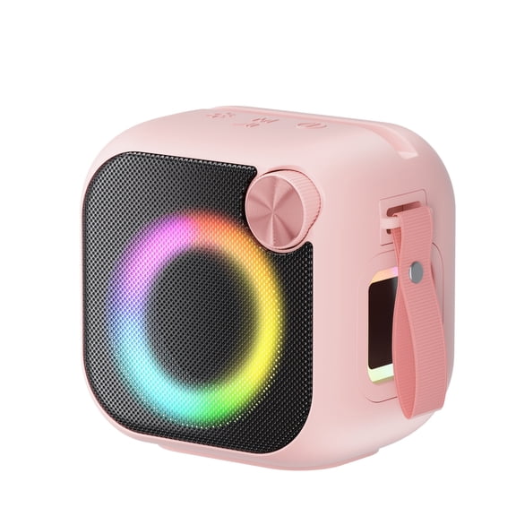 Portable Wireless Speaker with RGB Music Visualizer Lights, USB/TF/AUX Input & Type-C Charging, Audio System for PC, Phone, Tablet and TV Gaming & Parties