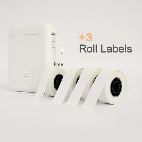 Portable Wireless Thermal Label Maker - 1 Free Roll Tape, Multiple Templates,Compact Sleek Design & High-Quality Print for Office/Home/School Organization - Perfect Valentine's Day/School Season Gift
