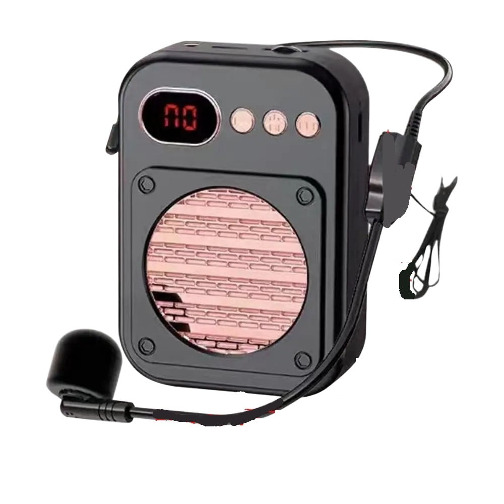 Portable Wireless Voice Amplifier Megaphone Mini Speaker With Microphone Rechargeable Loudspeaker ,Crystal-Clear Sound