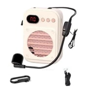 Portable Wireless Voice Amplifier Megaphone Mini Speaker with Microphone, White ,Loud Volume