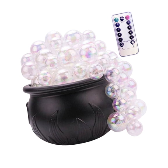 Portable Witch's Brew Bucket with 8 Color-Changing Modes + Control for