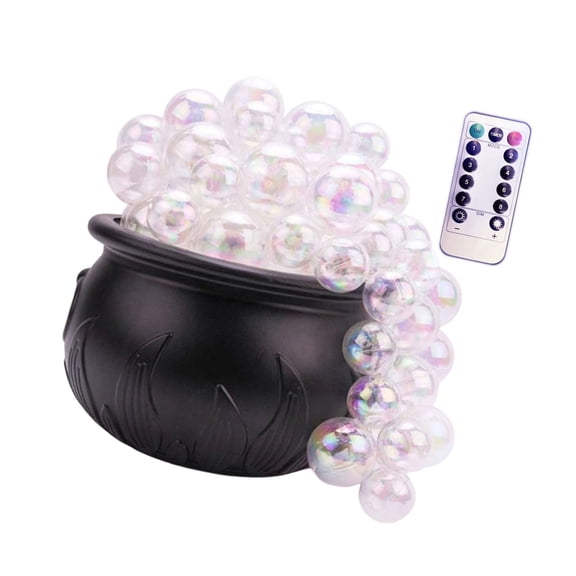 Portable Witch's Brew Bucket with 8 Color-Changing Modes + Control for