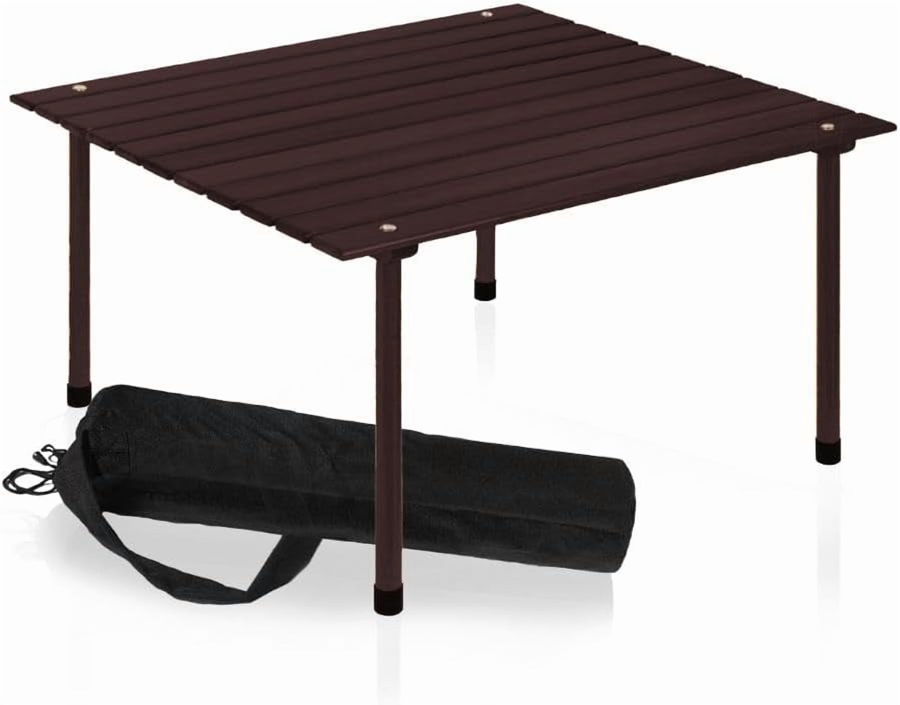 Portable Wood Roll Up Table for Picnics 2025 Update Stronger Staples ...