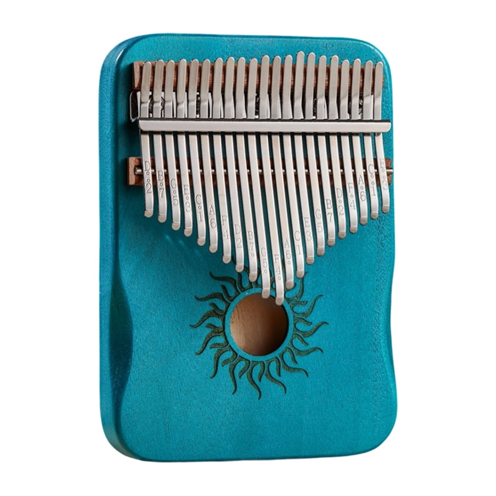 Portable Wood Thumb Piano 17/21 Keys Finger Piano Small Piano Beginner Keyboard Musical Instrument Easy to Use