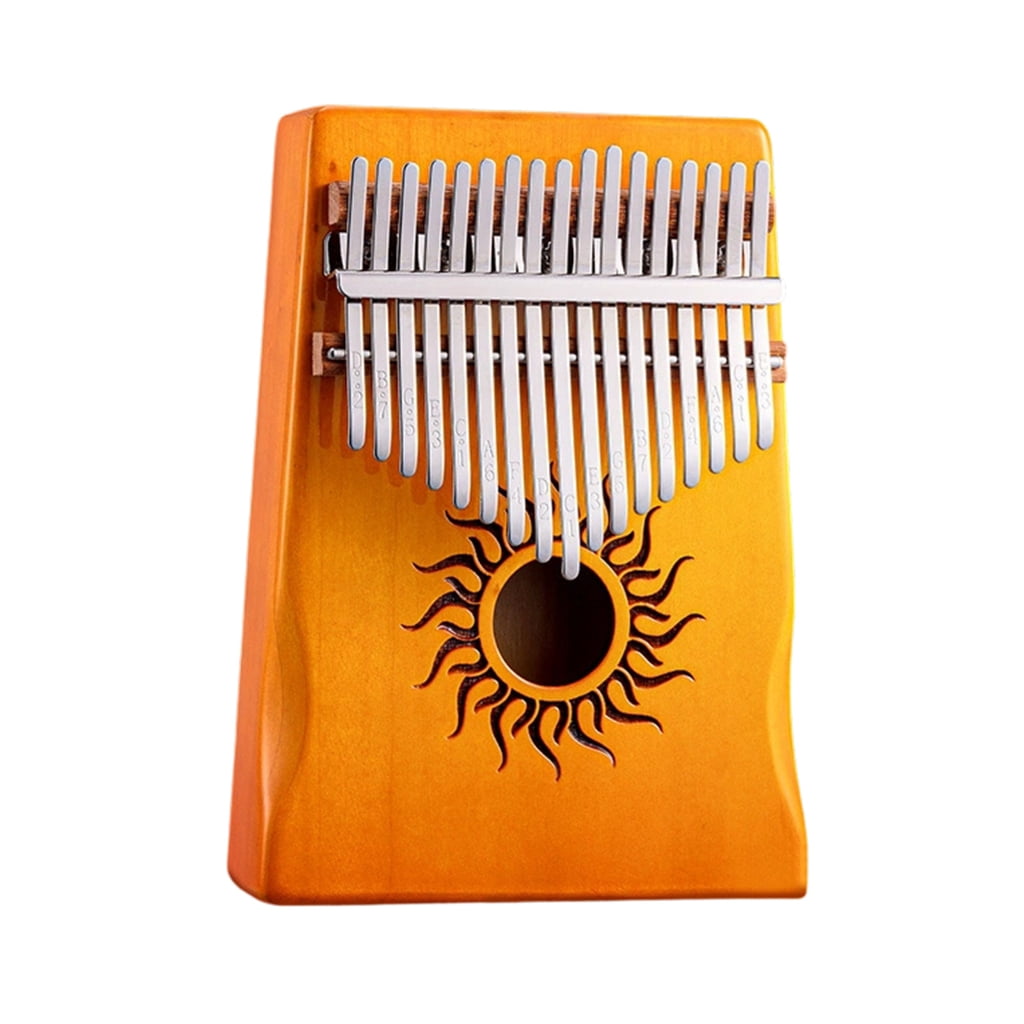 Portable Wood Thumb Piano 17/21 Keys Finger Piano Small Piano Beginner Keyboard Musical Instrument Easy to Use
