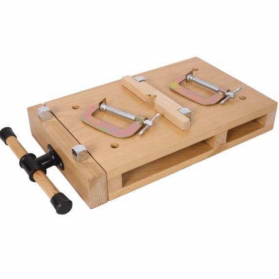 Portable Wood Workbench Vise with Quick-Release & 2 G-Clips