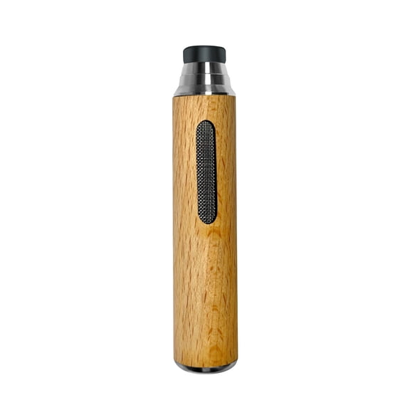 Portable Wooden Car Ashtray With Lid Does Not Fall Ash Lazy Mouth Design For Driving Smoking