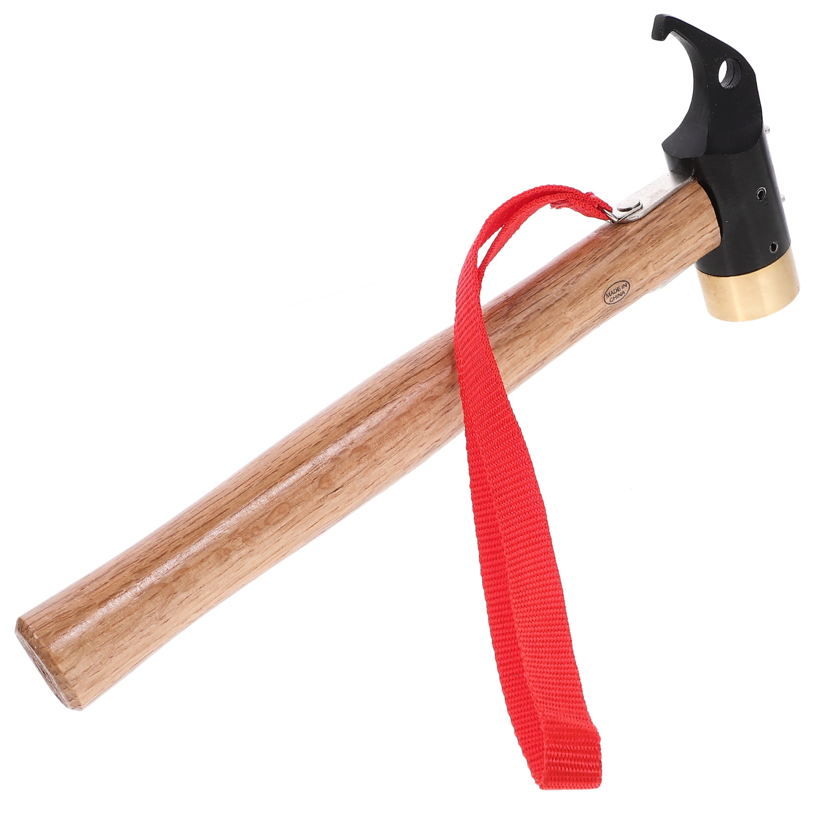 Portable Wooden Handle Tents Stake Hammer Camping Gear with Copper Head