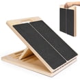 thumbnail image 1 of Portable Wooden Slant Board for Calf Stretching Squats Calf Stretcher Pilates Physical Therapy Equipment Adjustable Incline Board for Knees Ankle Heel Feet Leg, 1 of 5