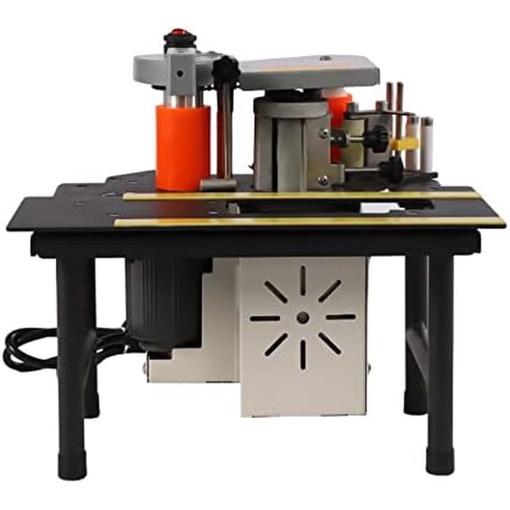 Portable Woodworking Edge Banding Machine, 110V 5m/min Double Glue Edge Bander Bander Curve Straight Edge Banding Machine With Speed Control for Decoration Team, Wood Factory$$Tools & Hardware Other
