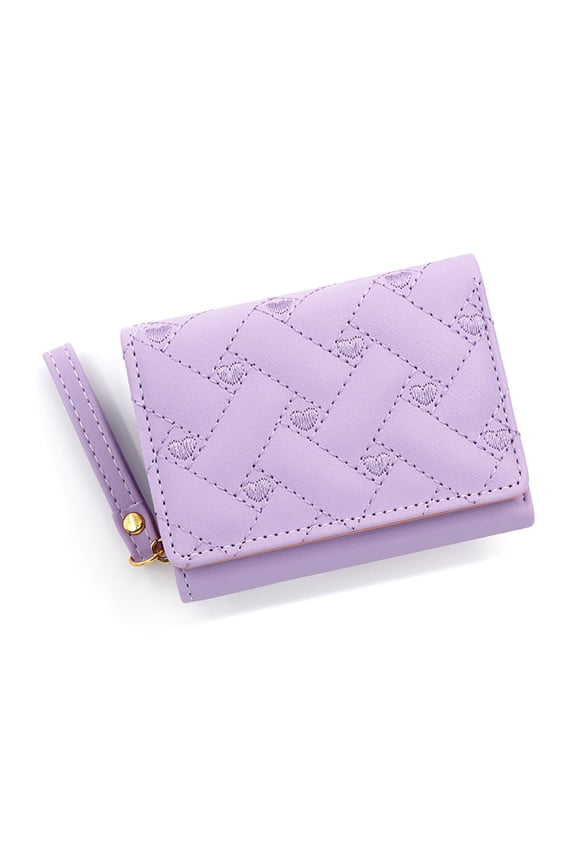 Portable Zipper Credit Card Holder PU Wallet Small Coin Purse for Women Small Change Pocket Money Bag