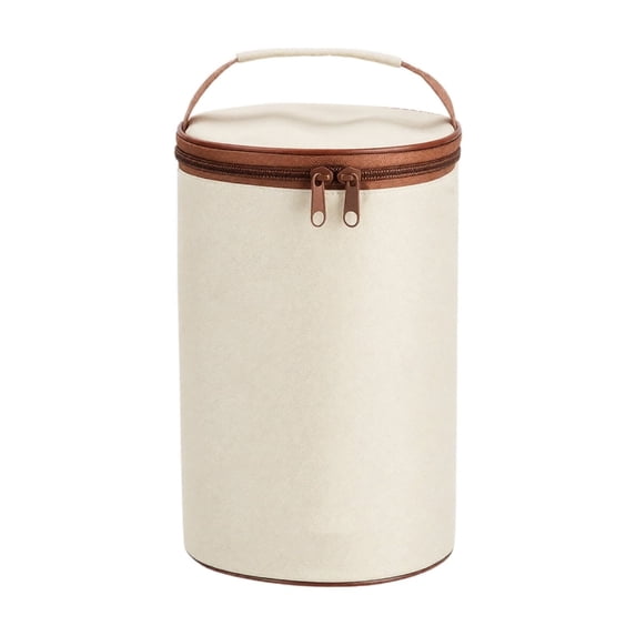 Portable Zippered Insulated Lunch Bag, Handheld Thermal Cooler Tote for Work, Picnic, Reusable