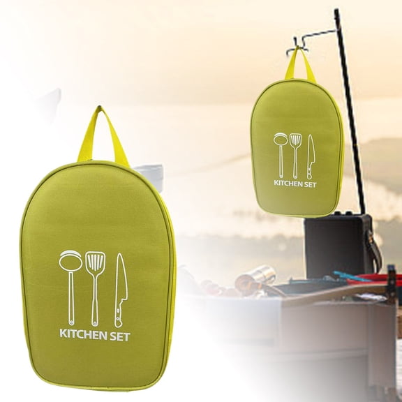 Portable Zoned Outdoor Tableware Storage Bag Camping Cutting Board Bag Tool Handbag Picnic Bag Kitchenware Storage Bag Womens Lunch Tote Large Insulated Lunch Tote