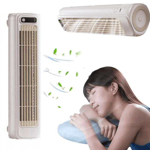 Portable air conditioner cooling ACE air conditioner, vertical energy-saving fan, bladeless fan, silent, 3-speed, bedroom terrace office fan, brings personalized comfort