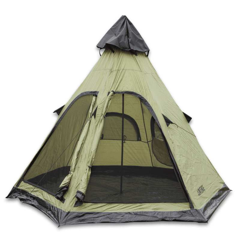 Portable and Easy to Carry Intense Teepee Camping Tent Family Outdoor Sleeping Dome Shelter with Carry Bag